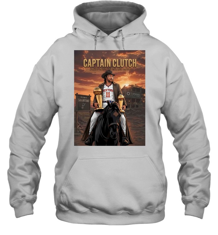 Jalen Brunson Captain Clutch 2026 Finals Mvp Poster Unisex Hoodie