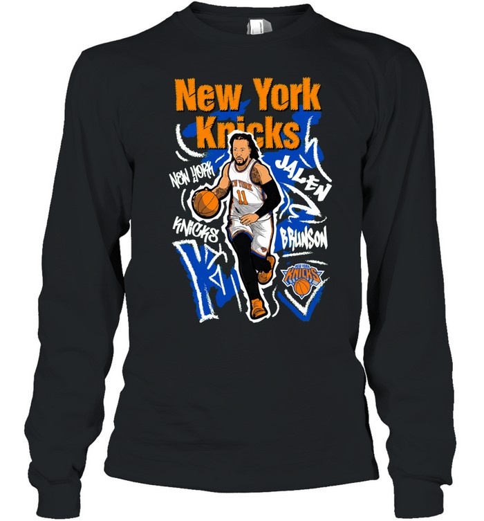 Jalen Brunson New York Knicks Mitchell & Ness Youth Chalked Up Player Long Sleeved T-shirt