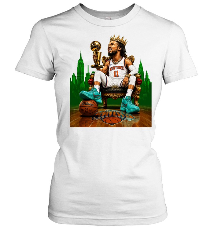 Jalen Brunson The King Crown Trophy Funny Classic Women's T-shirt