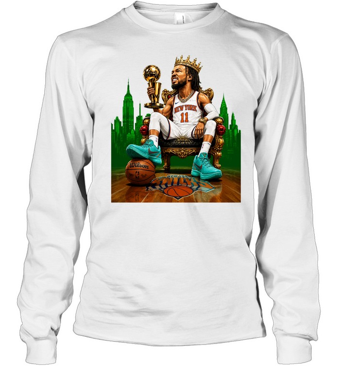 Jalen Brunson The King Crown Trophy Funny Long Sleeved T-shirt