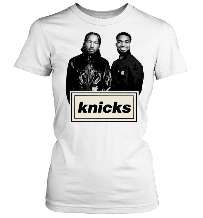 Jalen Brunson and Karl-Anthony Towns Knicks Oasis parody logo Classic Women's T-shirt
