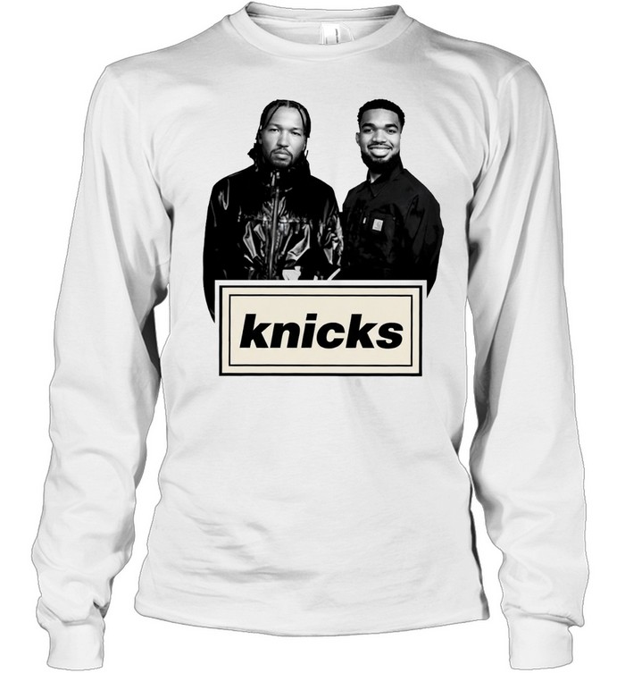 Jalen Brunson and Karl-Anthony Towns Knicks Oasis parody logo Long Sleeved T-shirt