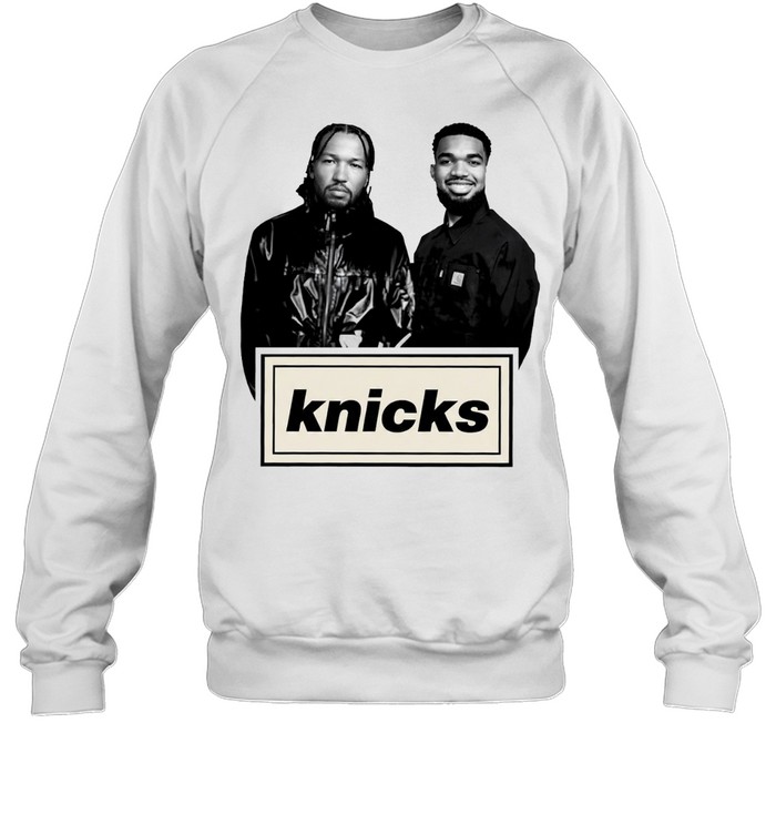 Jalen Brunson and Karl-Anthony Towns Knicks Oasis parody logo Unisex Sweatshirt