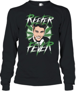 Justin Bieber Reefer Fever cannabis graphic humor  Long Sleeved T-shirt