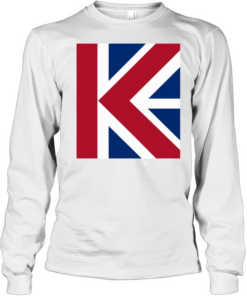 K Union Jack Flag National Basketball Long Sleeved T-shirt