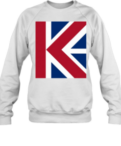 K Union Jack Flag National Basketball Unisex Sweatshirt