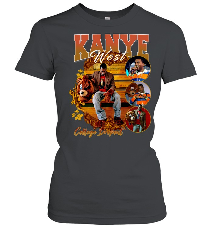 Kanye West College Dropout Graphic 90’s Vintage Rap Classic Women's T-shirt