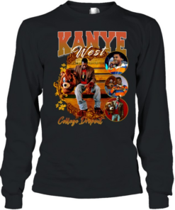 Kanye West College Dropout Graphic 90’s Vintage Rap Long Sleeved T-shirt
