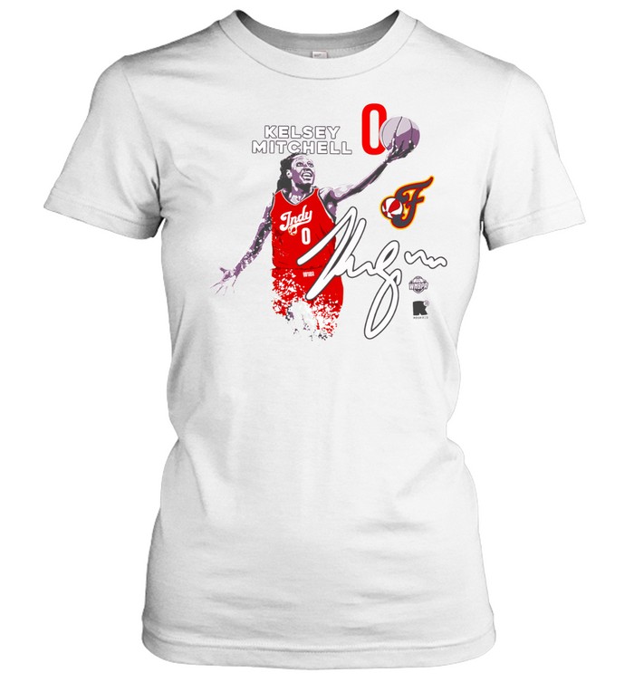 Kelsey Mitchell Indiana Fever Round21 Indy signature Classic Women's T-shirt