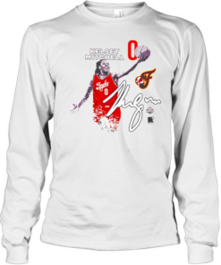 Kelsey Mitchell Indiana Fever Round21 Indy signature Long Sleeved T-shirt