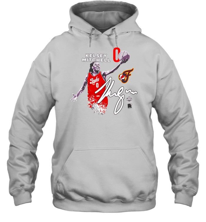 Kelsey Mitchell Indiana Fever Round21 Indy signature Unisex Hoodie