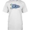 Kinder Blue Gingham Pennant T- with Navy Varsity Letters Classic Men's T-shirt