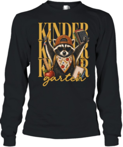 Kindergarten Raccoon  Long Sleeved T-shirt