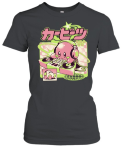 Kirby Cute Beats Sound Nintendo DJ Gaming  Classic Women's T-shirt