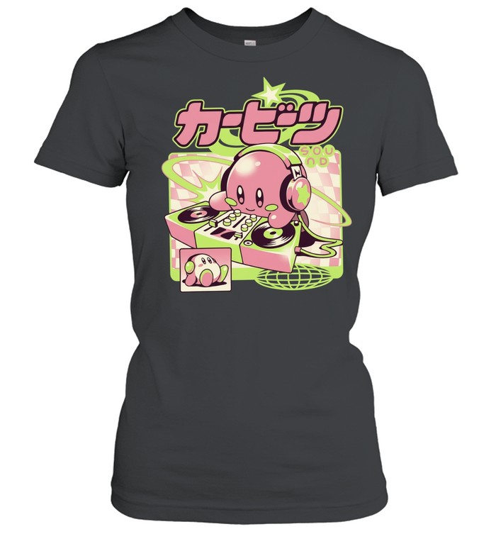 Kirby Cute Beats Sound Nintendo DJ Gaming Classic Women's T-shirt