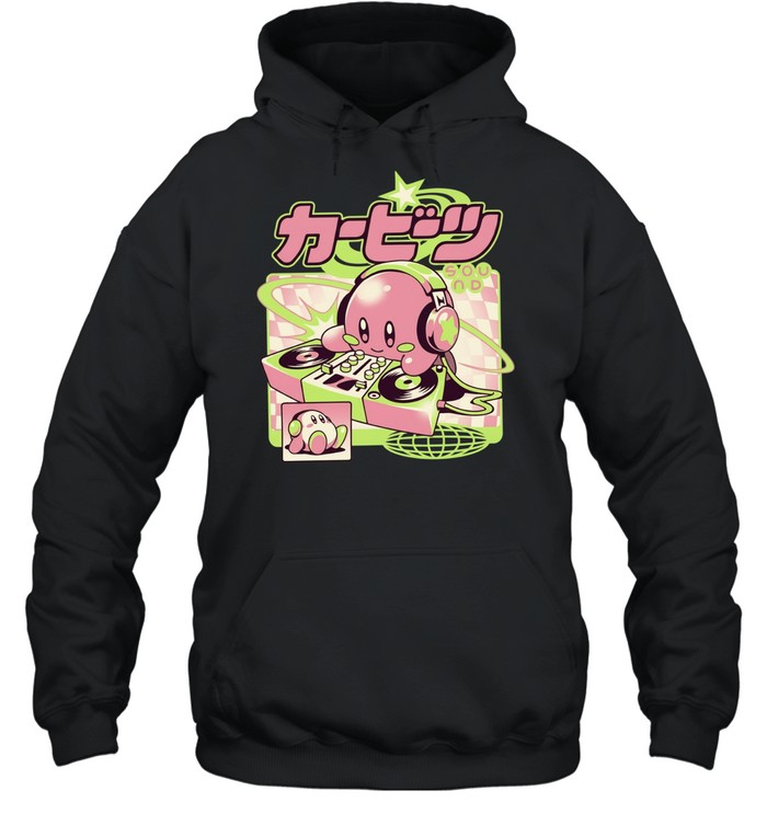 Kirby Cute Beats Sound Nintendo DJ Gaming Unisex Hoodie