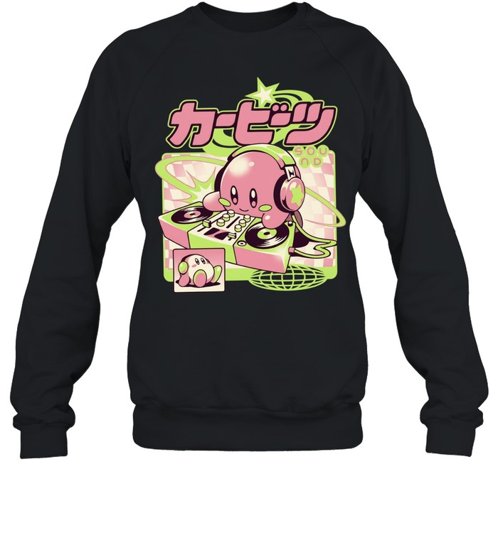 Kirby Cute Beats Sound Nintendo DJ Gaming Unisex Sweatshirt