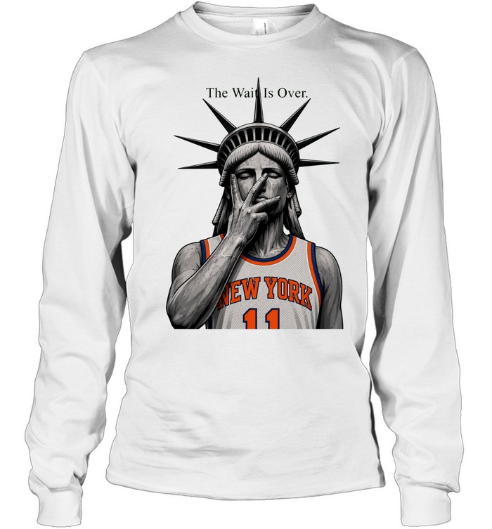 Knicks Jalen Brunson Liberty The Wait Is Over Long Sleeved T-shirt
