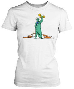 Knicks Jalen Brunson Liberty trophy peeing on Wemby  Classic Women's T-shirt