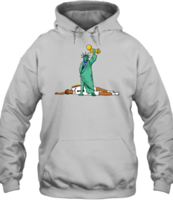 Knicks Jalen Brunson Liberty trophy peeing on Wemby Unisex Hoodie
