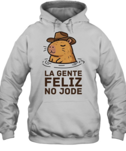 La Gente Feliz No Jode Capybara Cowboy Unisex Hoodie