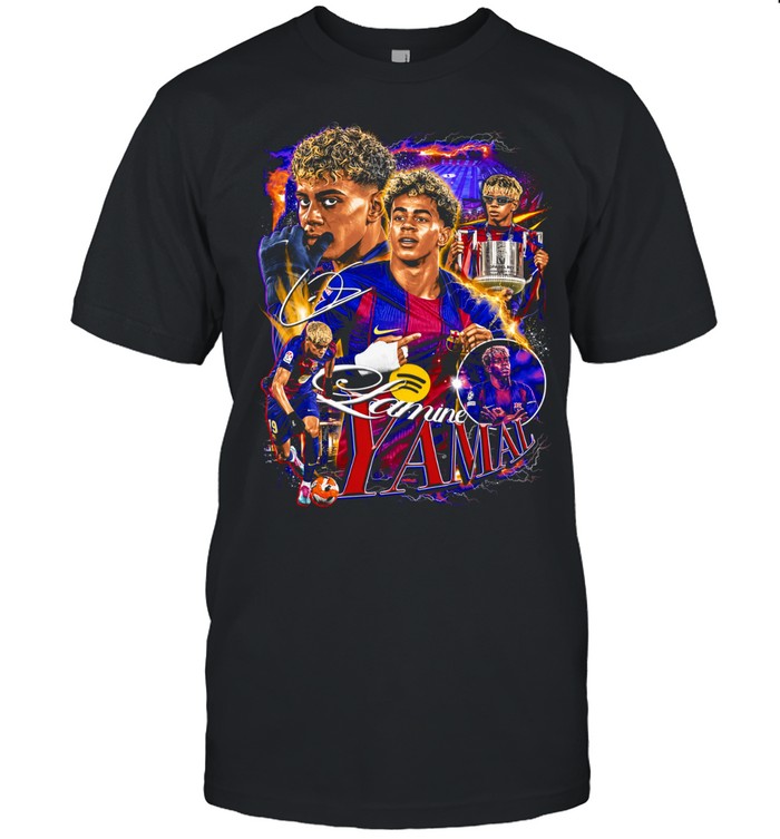 Lamine Yamal FC Barcelona La Liga Lamine Yamal signature Classic Men's T-shirt
