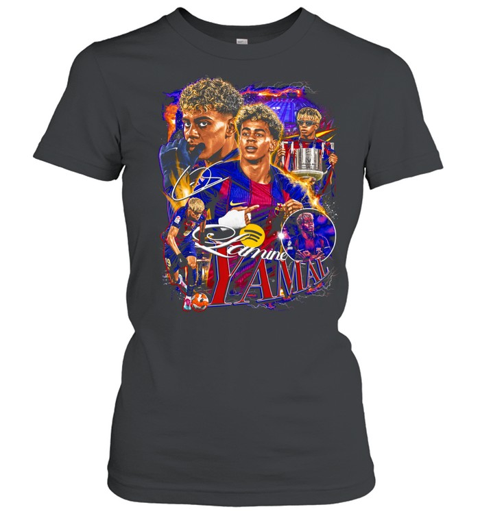 Lamine Yamal FC Barcelona La Liga Lamine Yamal signature Classic Women's T-shirt