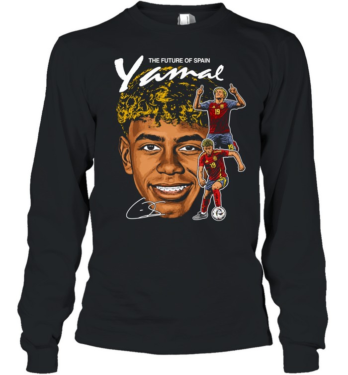 Lamine Yamal Spain National Team the future of Spain signature Long Sleeved T-shirt