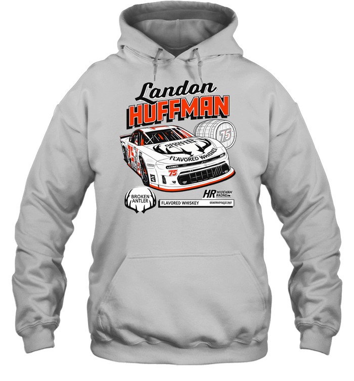 Landon Huffman Broken Antler Flavored Whiskey 75 Huffman Racing Grassroots Global Unisex Hoodie