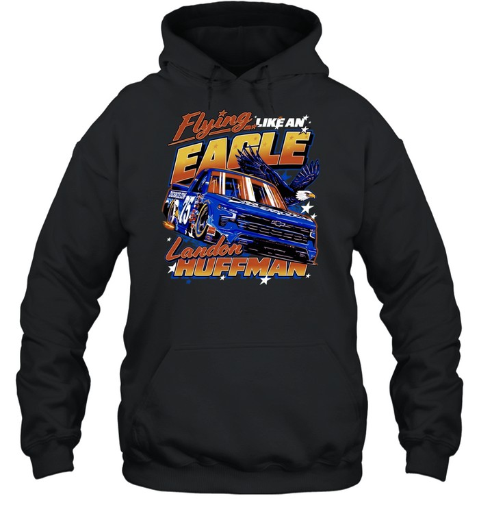 Landon Huffman Flying Like an Eagle 75 Henderson Grissroots Global racing Unisex Hoodie