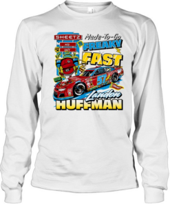 Landon Huffman Sheetz Made To Go Freaky Fast 57 Nascar Racing Team Sheetze  Long Sleeved T-shirt
