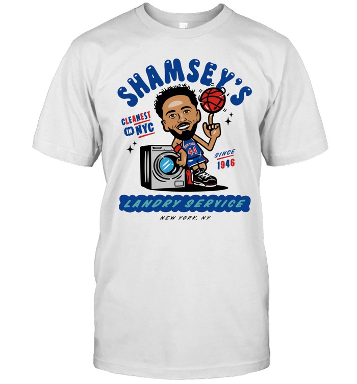 Landry Shamet New York Knicks Shamsey’s Cleanest in NYC Landry Service since 1946 Classic Men's T-shirt