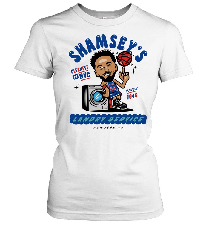 Landry Shamet New York Knicks Shamsey’s Cleanest in NYC Landry Service since 1946 Classic Women's T-shirt