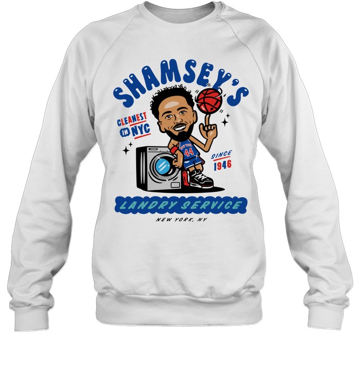 Landry Shamet New York Knicks Shamsey’s Cleanest in NYC Landry Service since 1946 Unisex Sweatshirt