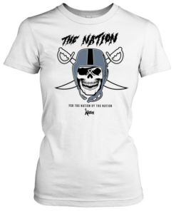 Las Vegas Raiders The Nation skull  Classic Women's T-shirt