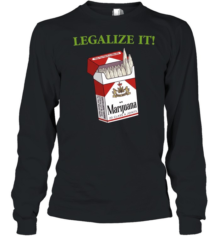 Legalize It Royal Reefer Marijuana 20 Class A Joints Long Sleeved T-shirt
