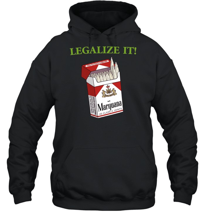 Legalize It Royal Reefer Marijuana 20 Class A Joints Unisex Hoodie