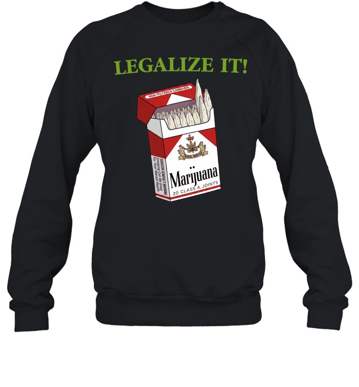 Legalize It Royal Reefer Marijuana 20 Class A Joints Unisex Sweatshirt