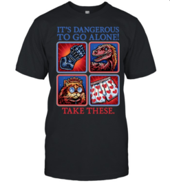 Legend of Zelda Gauntlet Raptor Cat Heart Boxers It’s dangerous to go alone  Classic Men's T-shirt