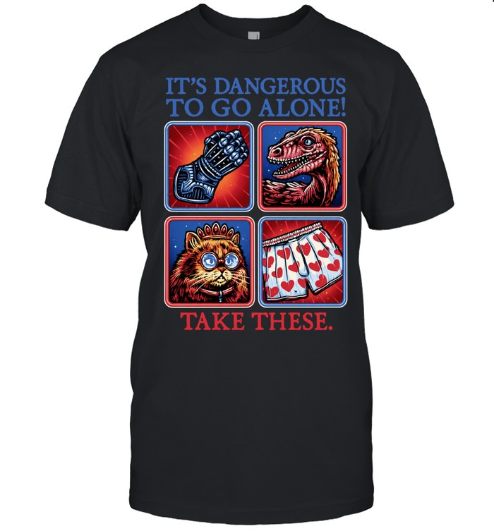 Legend of Zelda Gauntlet Raptor Cat Heart Boxers It’s dangerous to go alone Classic Men's T-shirt