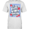 Life Is Sweet In Second Grade T- with Red Strawberries and Blue Stripes Classic Men's T-shirt