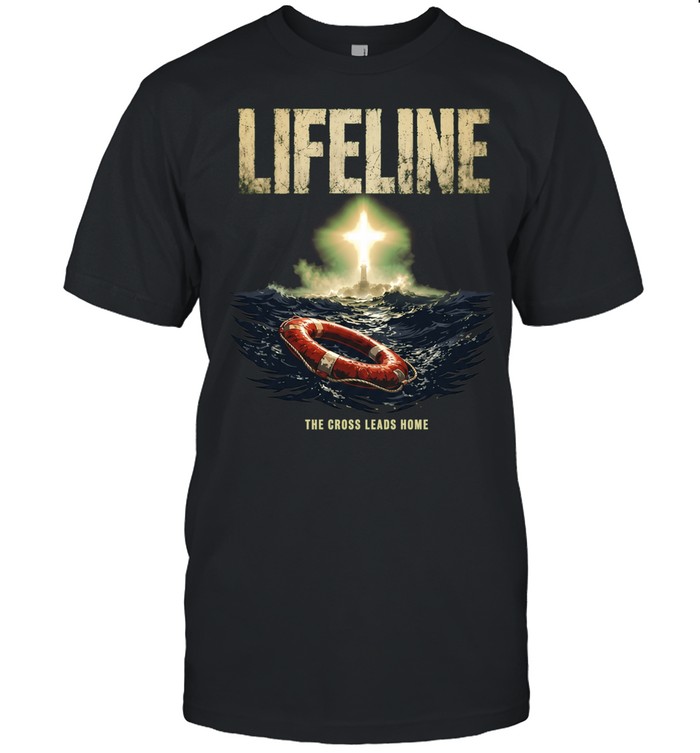 Lifeline The Cross Leads Home Christian Classic Men's T-shirt