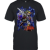 Link Skull Legend of Zelda Hylian Shield WL Print the Legend of Zelda Classic Men's T-shirt