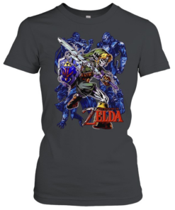 Link Skull Legend of Zelda Hylian Shield WL Print the Legend of Zelda  Classic Women's T-shirt