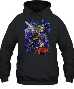 Link Skull Legend of Zelda Hylian Shield WL Print the Legend of Zelda Unisex Hoodie