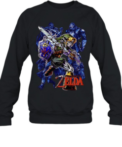 Link Skull Legend of Zelda Hylian Shield WL Print the Legend of Zelda Unisex Sweatshirt