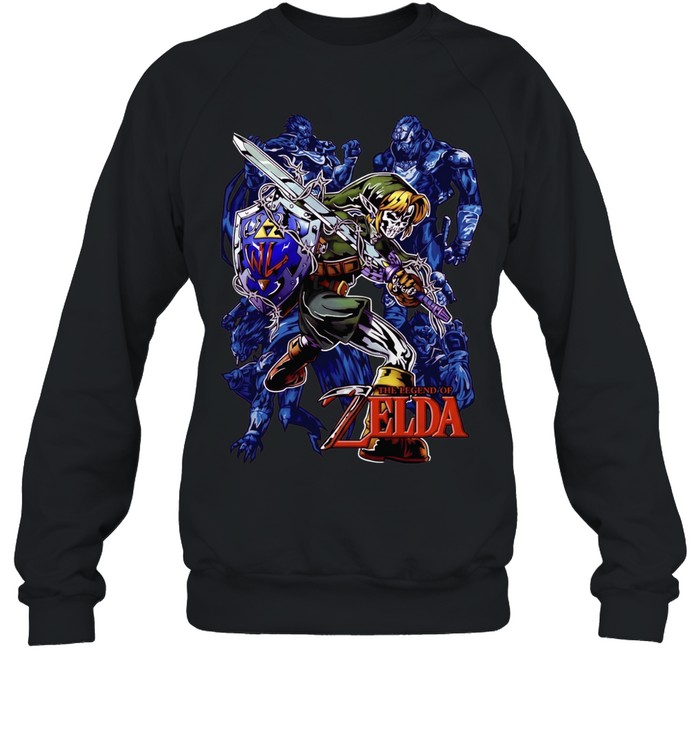 Link Skull Legend of Zelda Hylian Shield WL Print the Legend of Zelda Unisex Sweatshirt