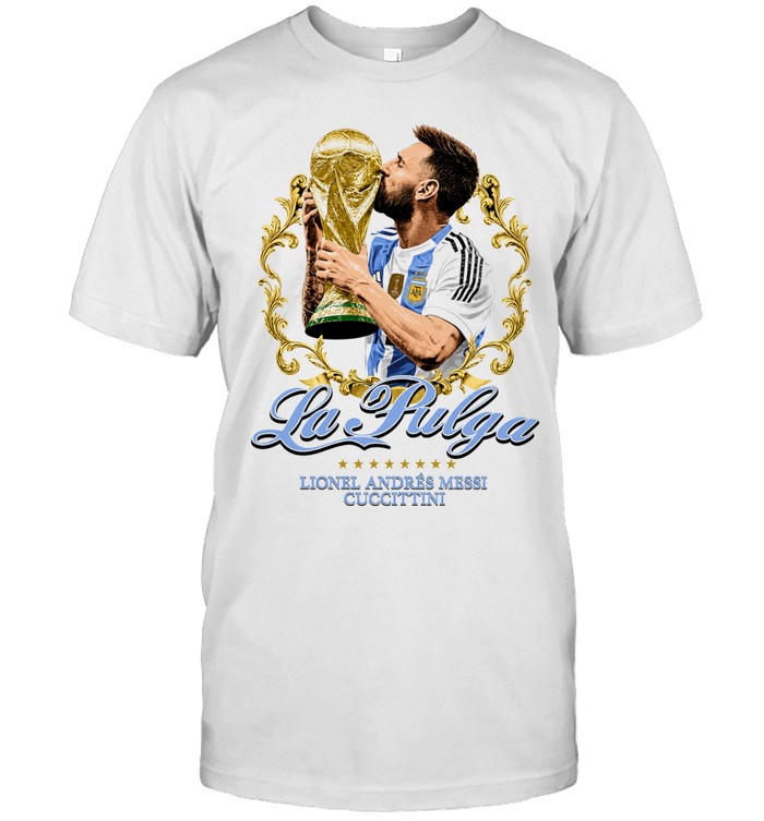 Lionel Andrés Messi Argentina World Cup La Pulga Classic Men's T-shirt