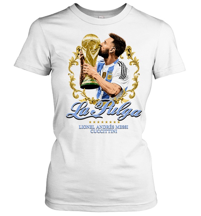 Lionel Andrés Messi Argentina World Cup La Pulga Classic Women's T-shirt