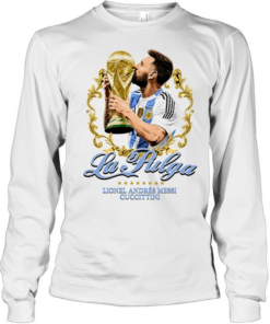 Lionel Andrés Messi Argentina World Cup La Pulga Long Sleeved T-shirt
